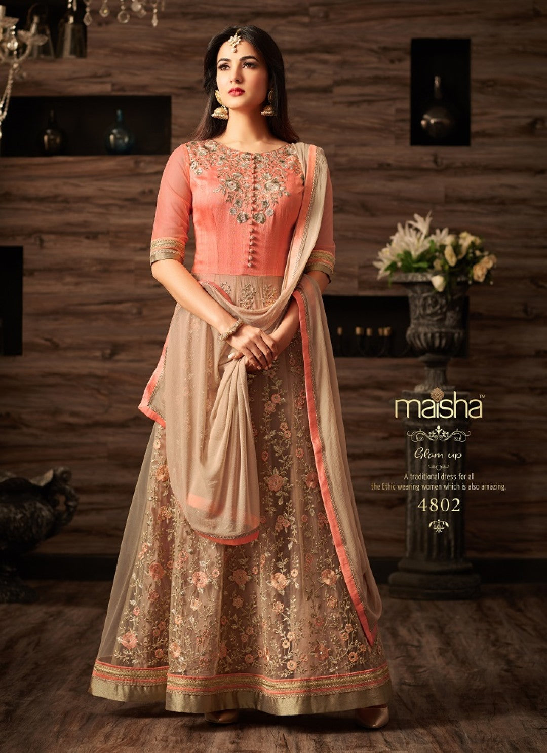 Miasha Glam - 4802 - Peach Pink