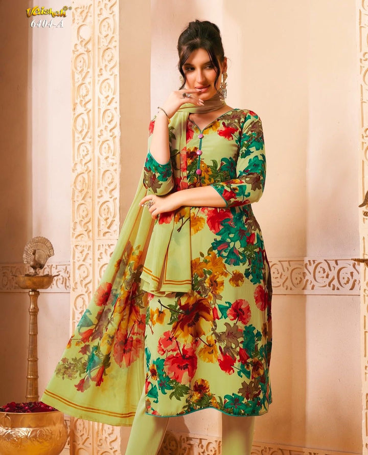 Vaishali 6404 - Prints A,B , C & D - Unstitched - Summer Crepe Unstitched Designer