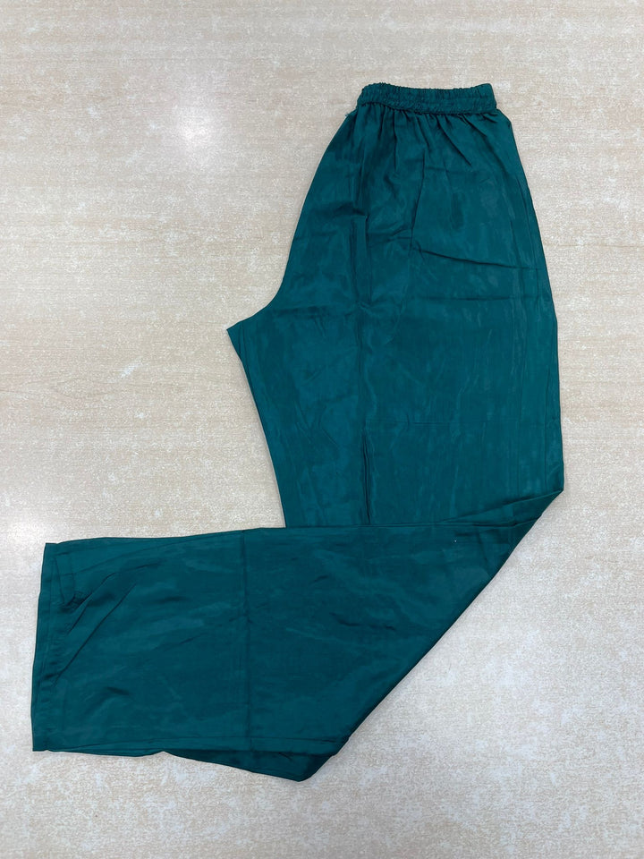 Marwah - Teal Green Embroidered Anarkali with Net Dupatta - 3 Pcs