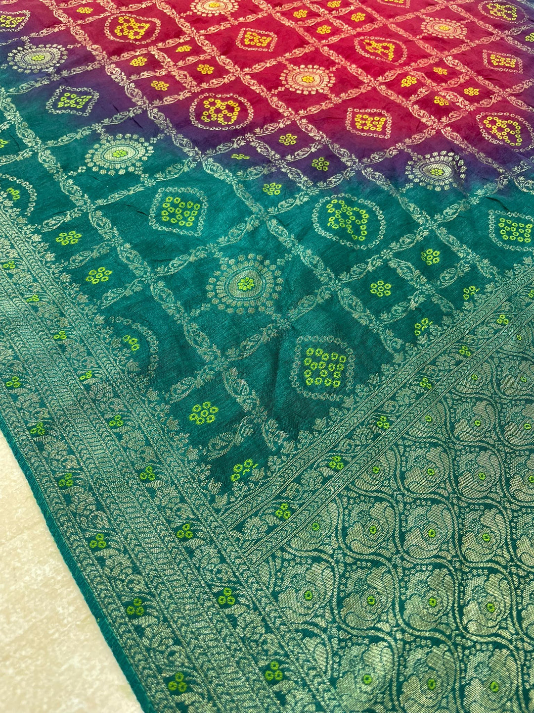 Hooriya - Teal Green Embroidered Anarkali with Jacquard Dupatta - 3 Pcs