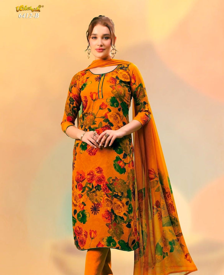 Vaishali 6412- Prints A,B , C & D   - Unstitched - Summer Crepe Unstitched Designer