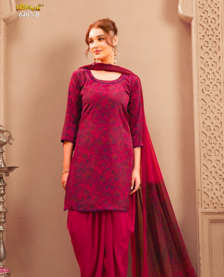 Vaishali 6407- Prints A,B , C & D   - Unstitched - Summer Crepe Unstitched Designer
