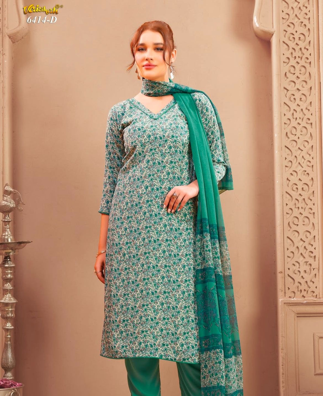 Vaishali 6414- Prints A,B , C & D   - Unstitched - Summer Crepe Unstitched Designer