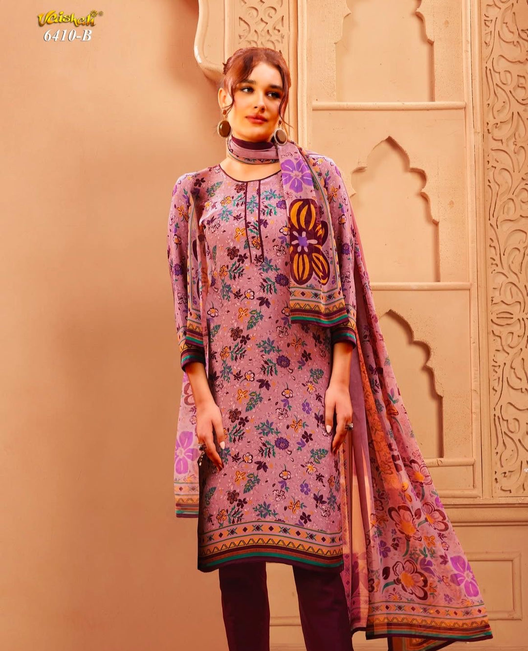 Vaishali 6410- Prints A,B , C & D   - Unstitched - Summer Crepe Unstitched Designer