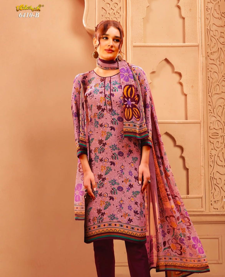 Vaishali 6410- Prints A,B , C & D   - Unstitched - Summer Crepe Unstitched Designer