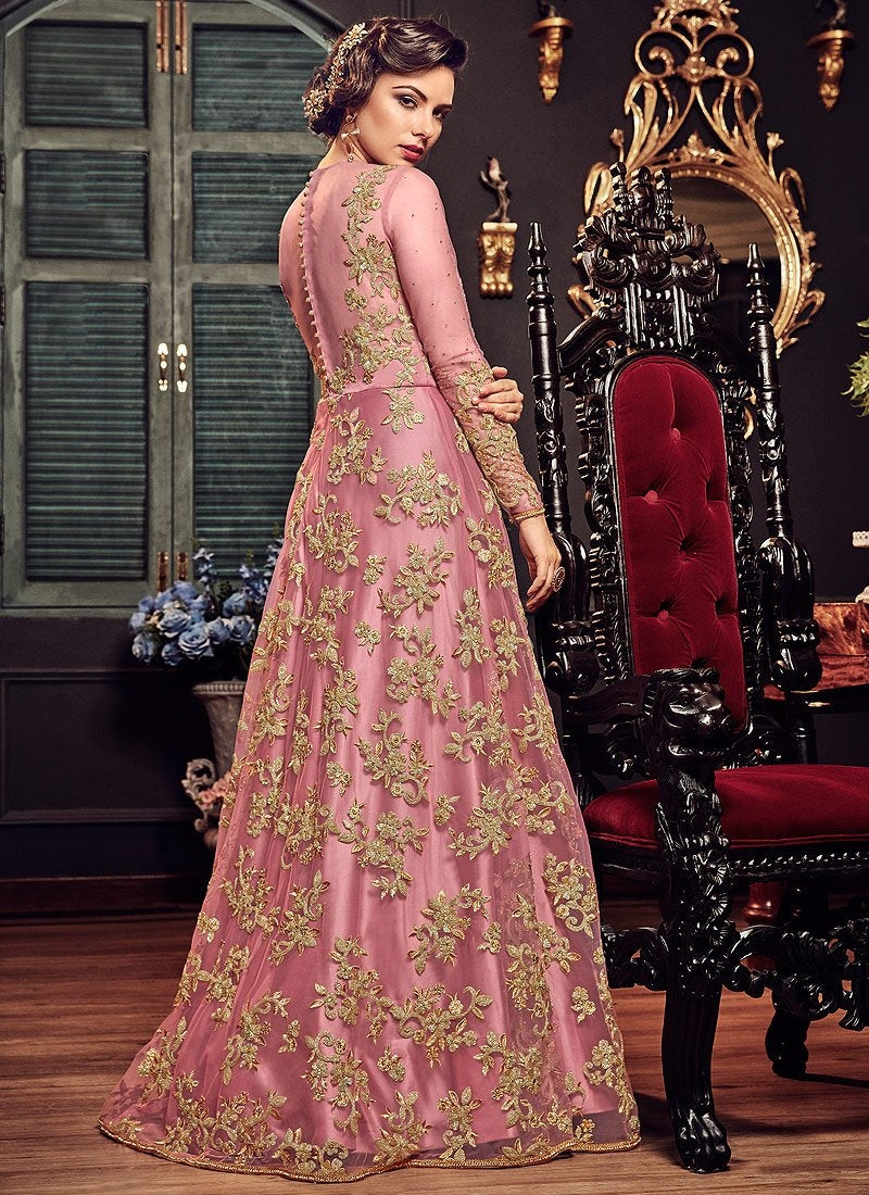 Violet - 5807C - Pink Anarkali