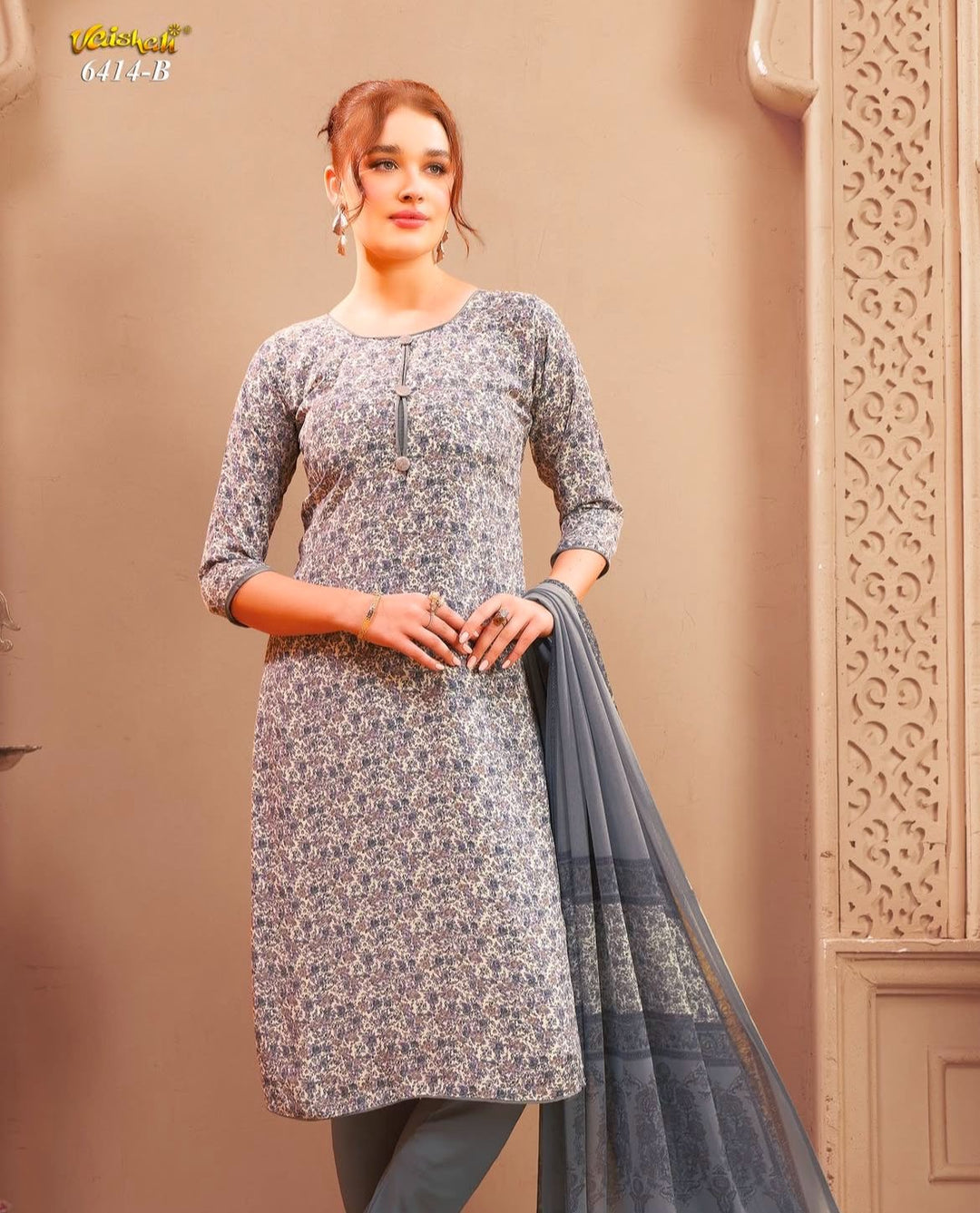 Vaishali 6414- Prints A,B , C & D   - Unstitched - Summer Crepe Unstitched Designer
