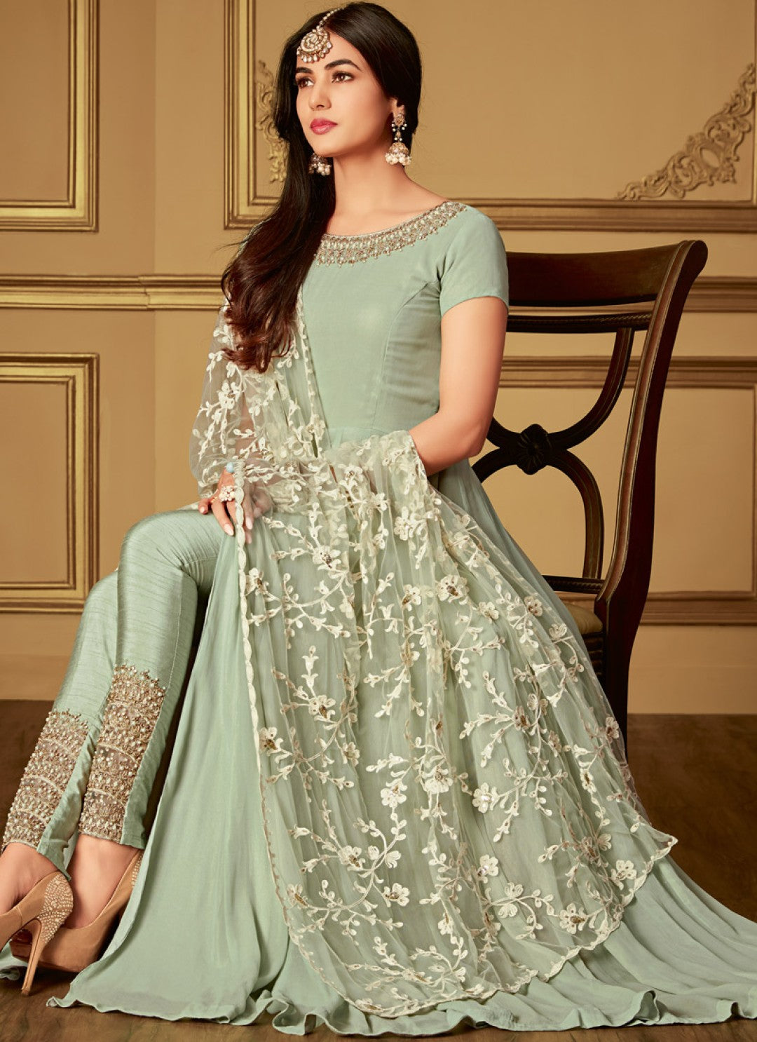 Maisha Anarkali 6405 - Green