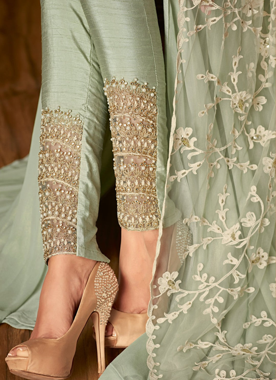 Maisha Anarkali 6405 - Green