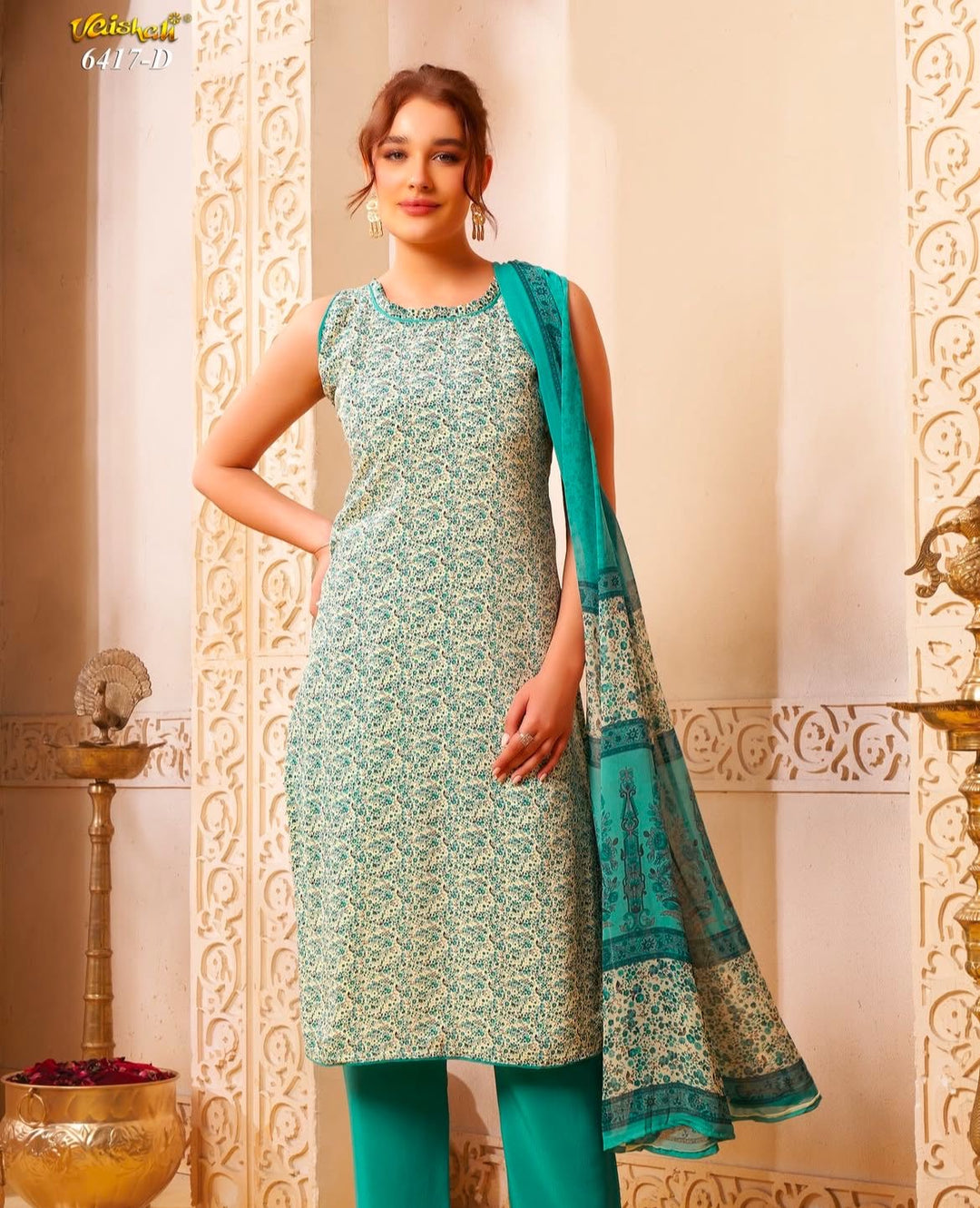 Vaishali 6417- Prints A,B , C & D   - Unstitched - Summer Crepe Unstitched Designer
