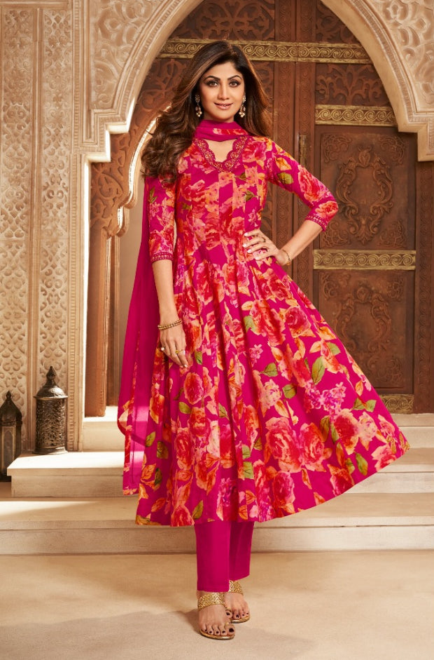 Zainab - 11061 - Cotton/Lawn A line Dress - 3 Pcs