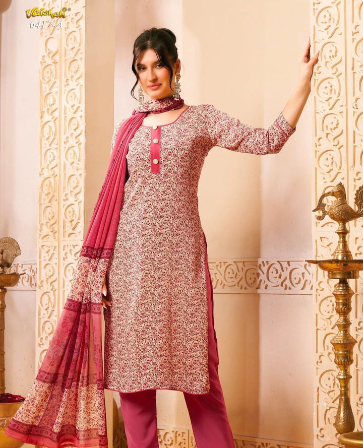 Vaishali 6417- Prints A,B , C & D   - Unstitched - Summer Crepe Unstitched Designer