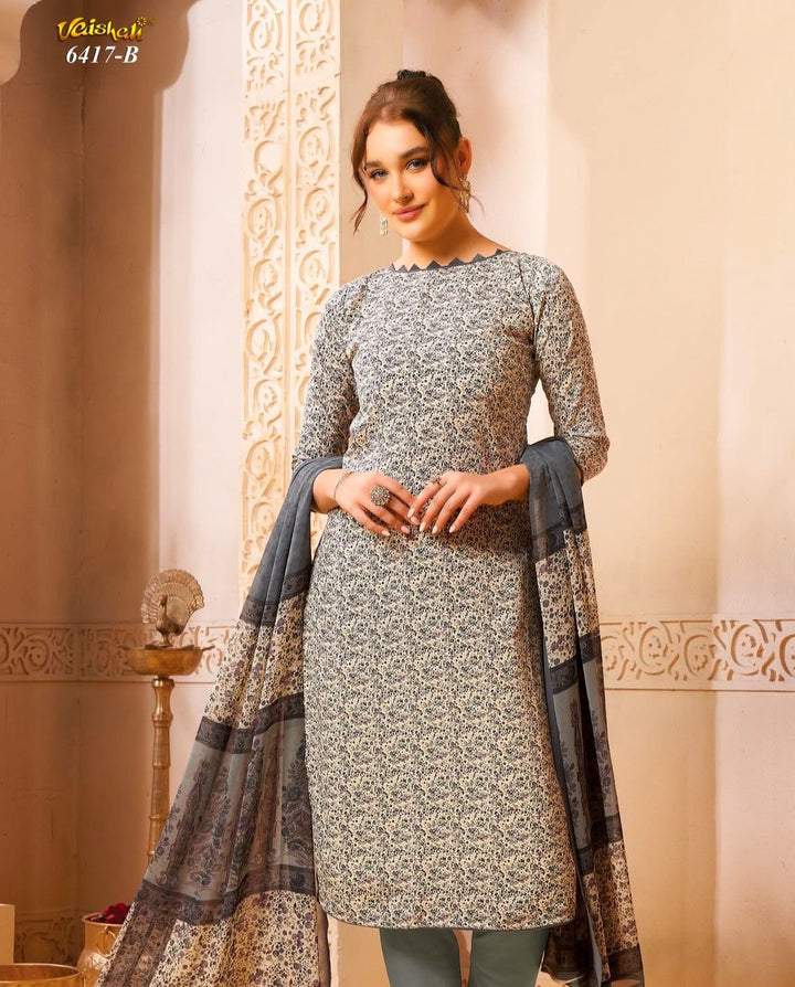 Vaishali 6417- Prints A,B , C & D   - Unstitched - Summer Crepe Unstitched Designer