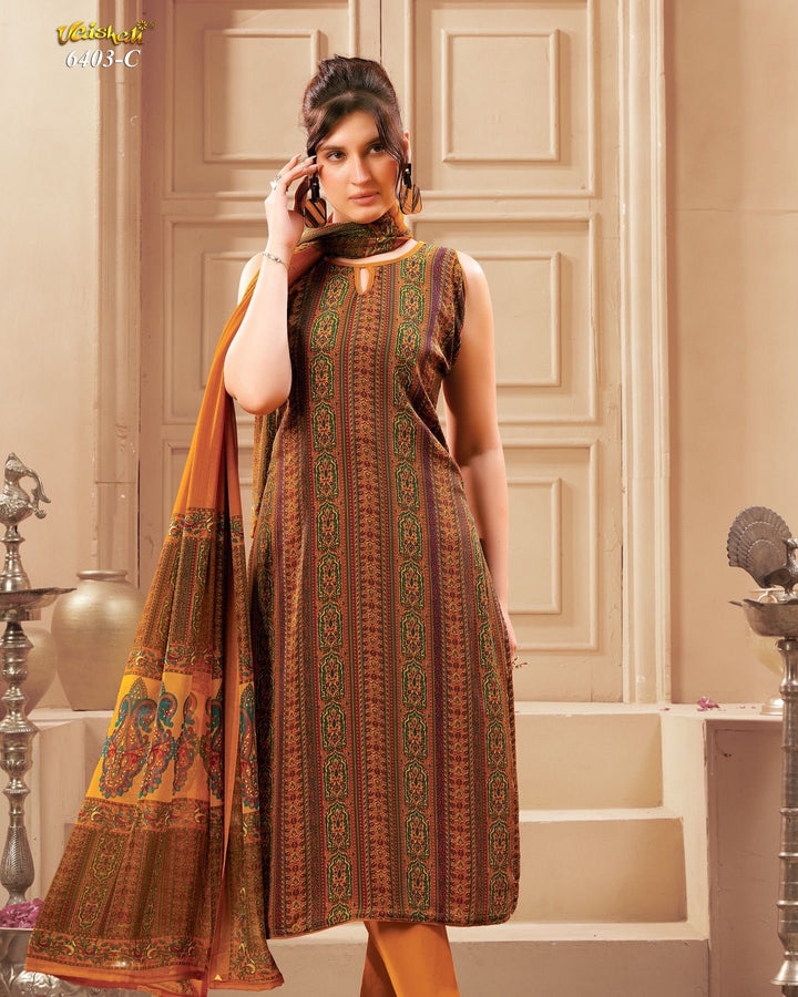 Vaishali 6403 - Prints A,B , C & D - Unstitched - Summer Crepe Unstitched Designer