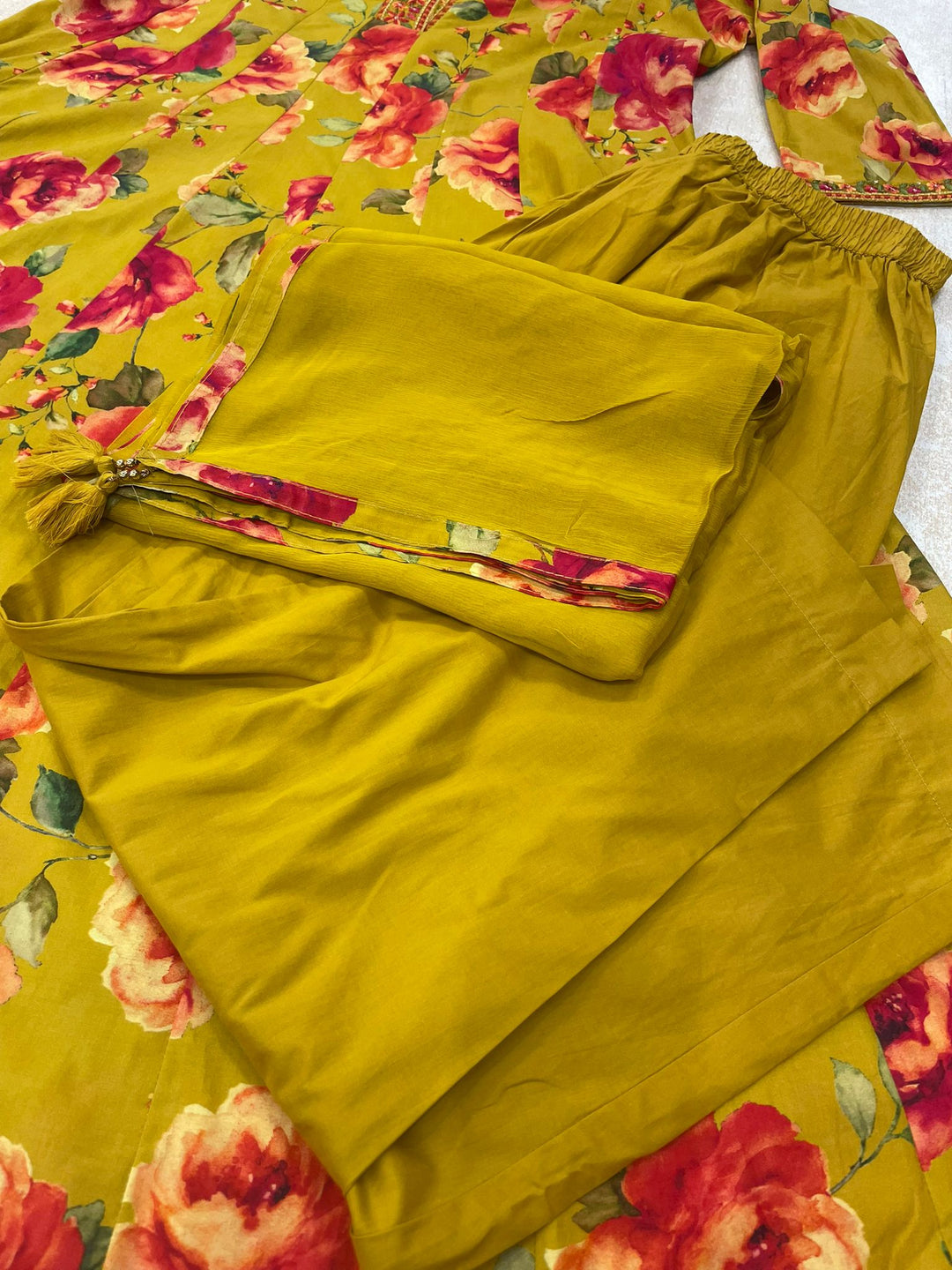 Zainab - 11066 - Cotton/Lawn A line Dress - 3 Pcs