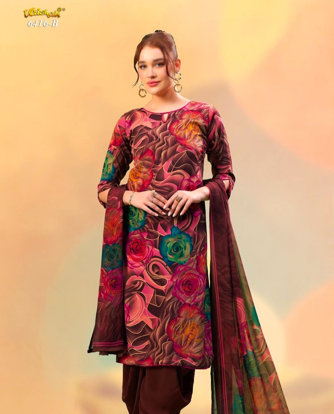 Vaishali 6416- Prints A,B , C & D   - Unstitched - Summer Crepe Unstitched Designer