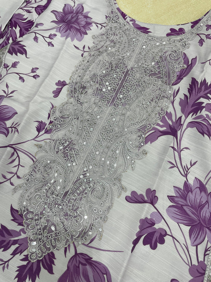 Tabeer – Lilac Karma Collection inspired Lawn Suit - 3pcs