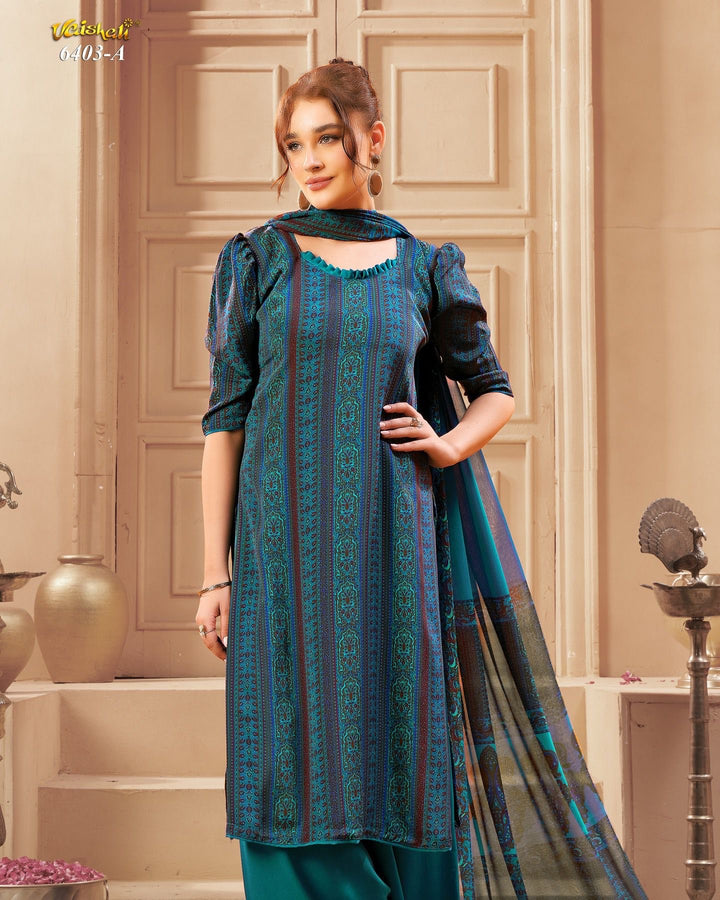 Vaishali 6403 - Prints A,B , C & D - Unstitched - Summer Crepe Unstitched Designer