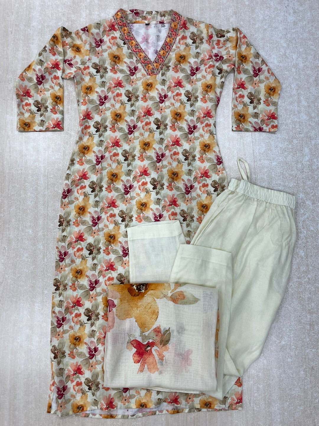 Amina - 11091 - Pure Silk Shalwar Kameez - 3 Pcs