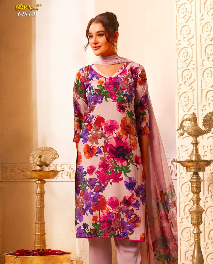 Vaishali 6404 - Prints A,B , C & D - Unstitched - Summer Crepe Unstitched Designer