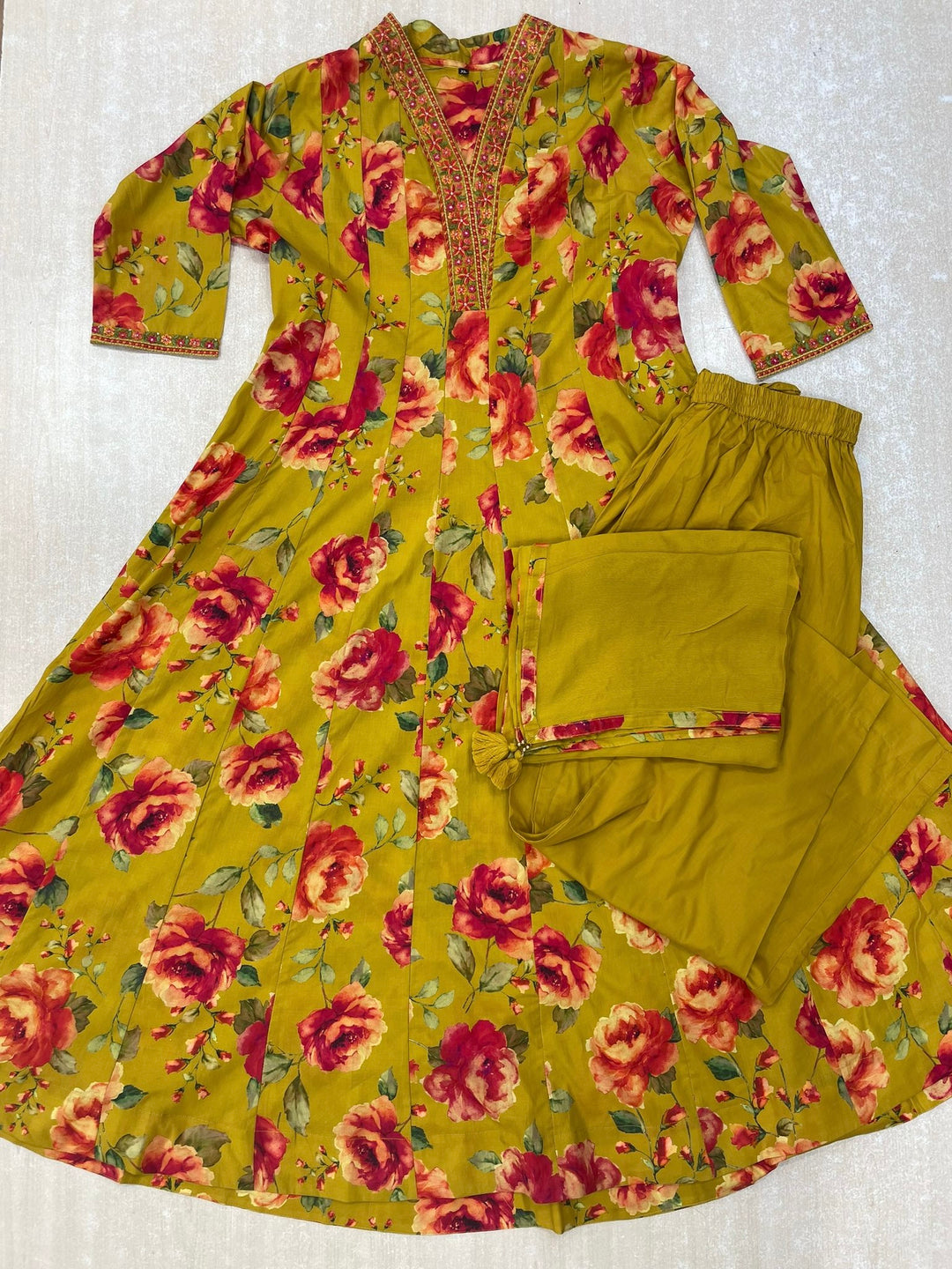 Zainab - 11066 - Cotton/Lawn A line Dress - 3 Pcs
