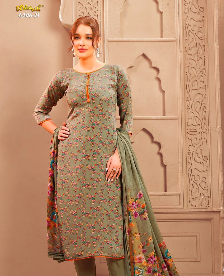 Vaishali 6406 - Prints A,B , C & D   - Unstitched - Summer Crepe Unstitched Designer