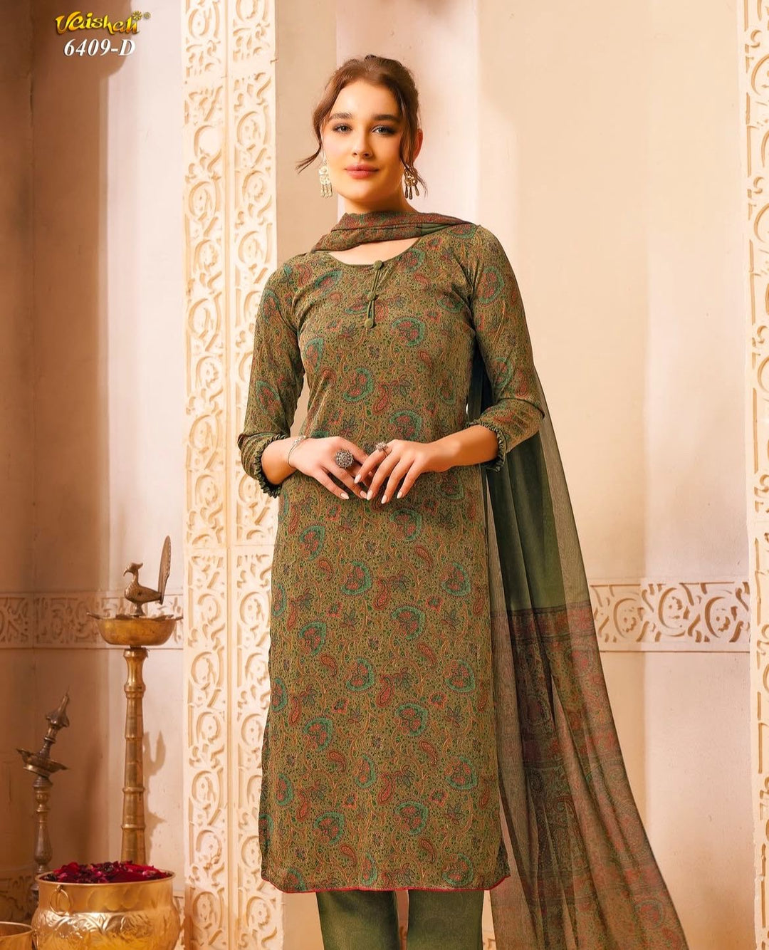 Vaishali 6409- Prints A,B , C & D   - Unstitched - Summer Crepe Unstitched Designer