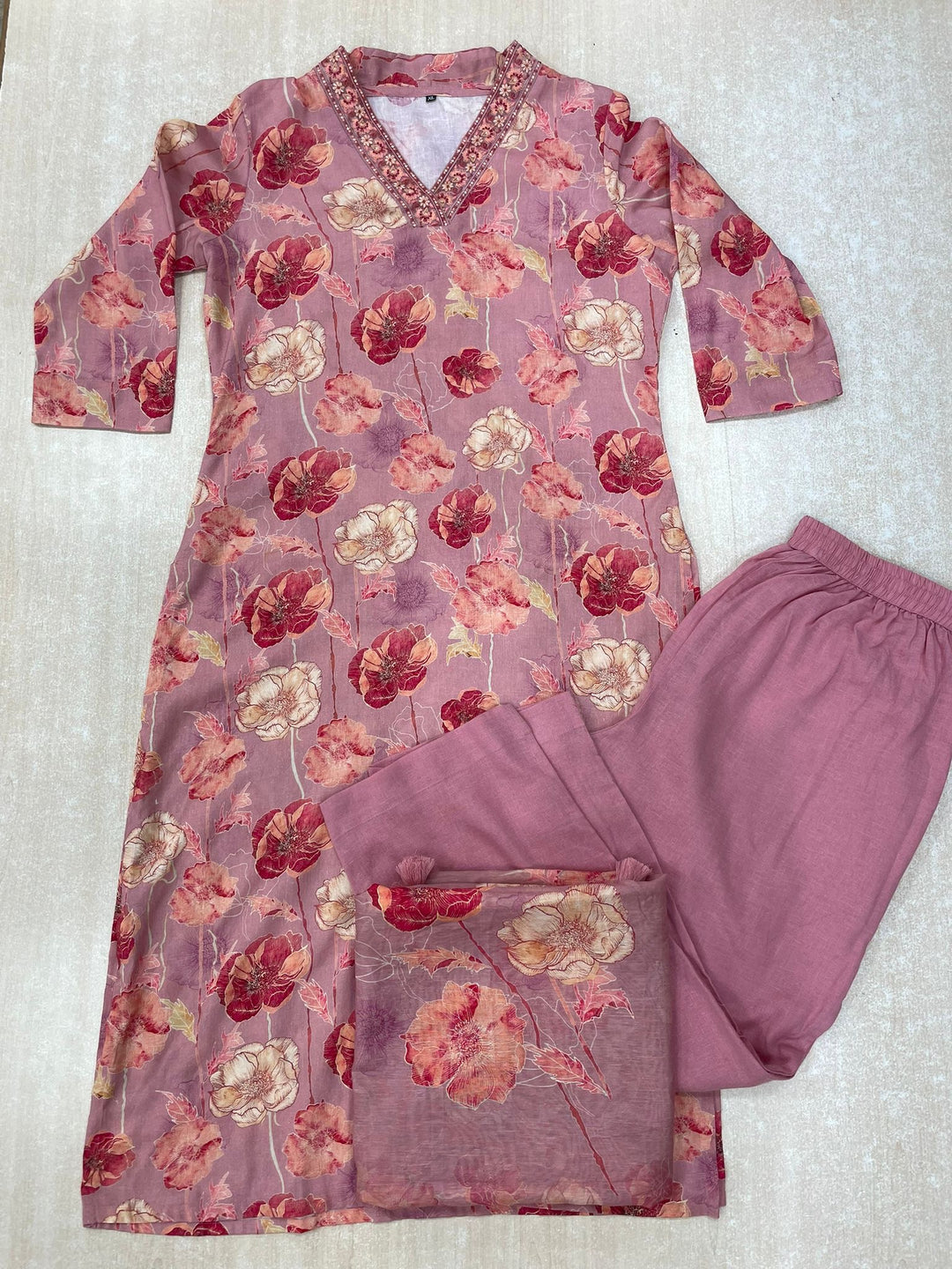 Amina - 11089 - Pure Silk Shalwar Kameez - 3 Pcs