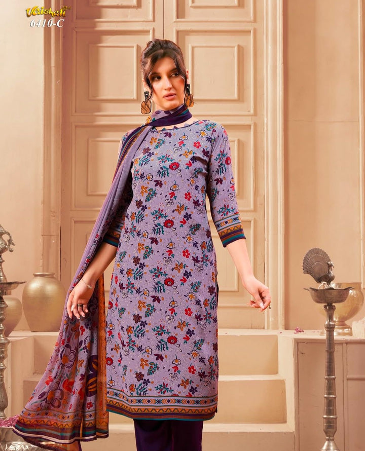 Vaishali 6410- Prints A,B , C & D   - Unstitched - Summer Crepe Unstitched Designer