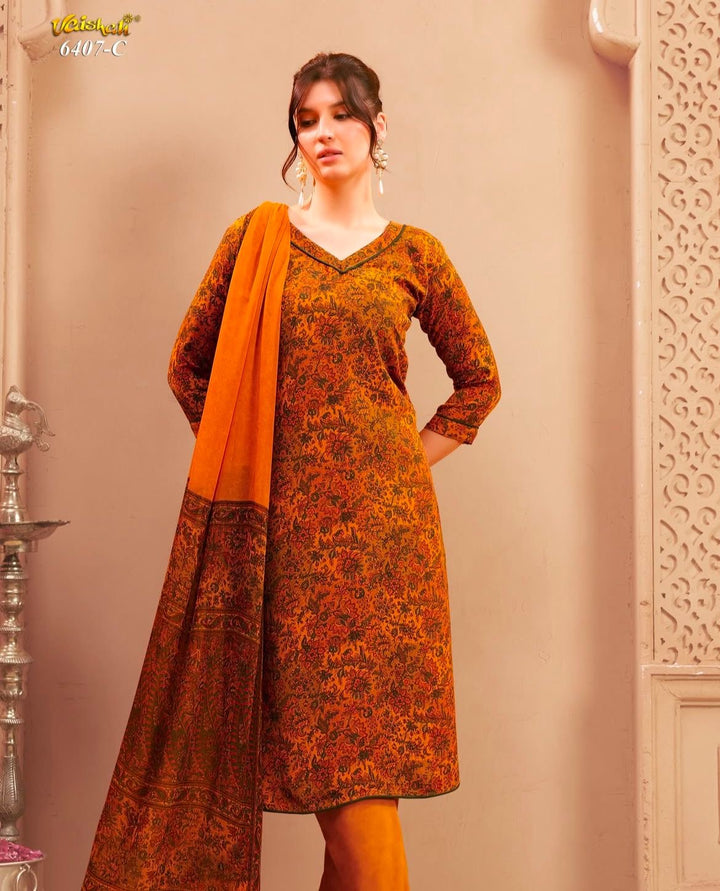 Vaishali 6407- Prints A,B , C & D   - Unstitched - Summer Crepe Unstitched Designer