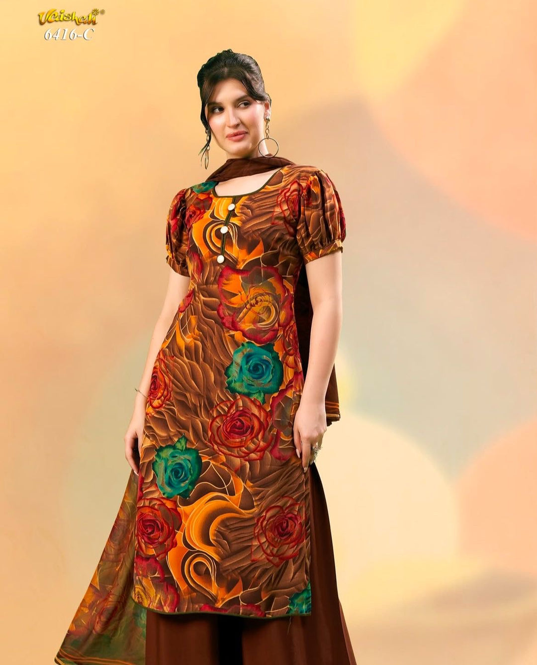 Vaishali 6416- Prints A,B , C & D   - Unstitched - Summer Crepe Unstitched Designer