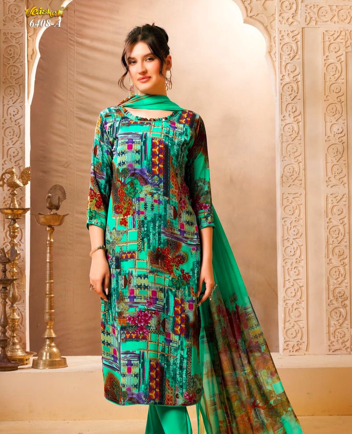 Vaishali 6408- Prints A,B , C & D   - Unstitched - Summer Crepe Unstitched Designer