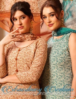 Vaishali 6417- Prints A,B , C & D   - Unstitched - Summer Crepe Unstitched Designer