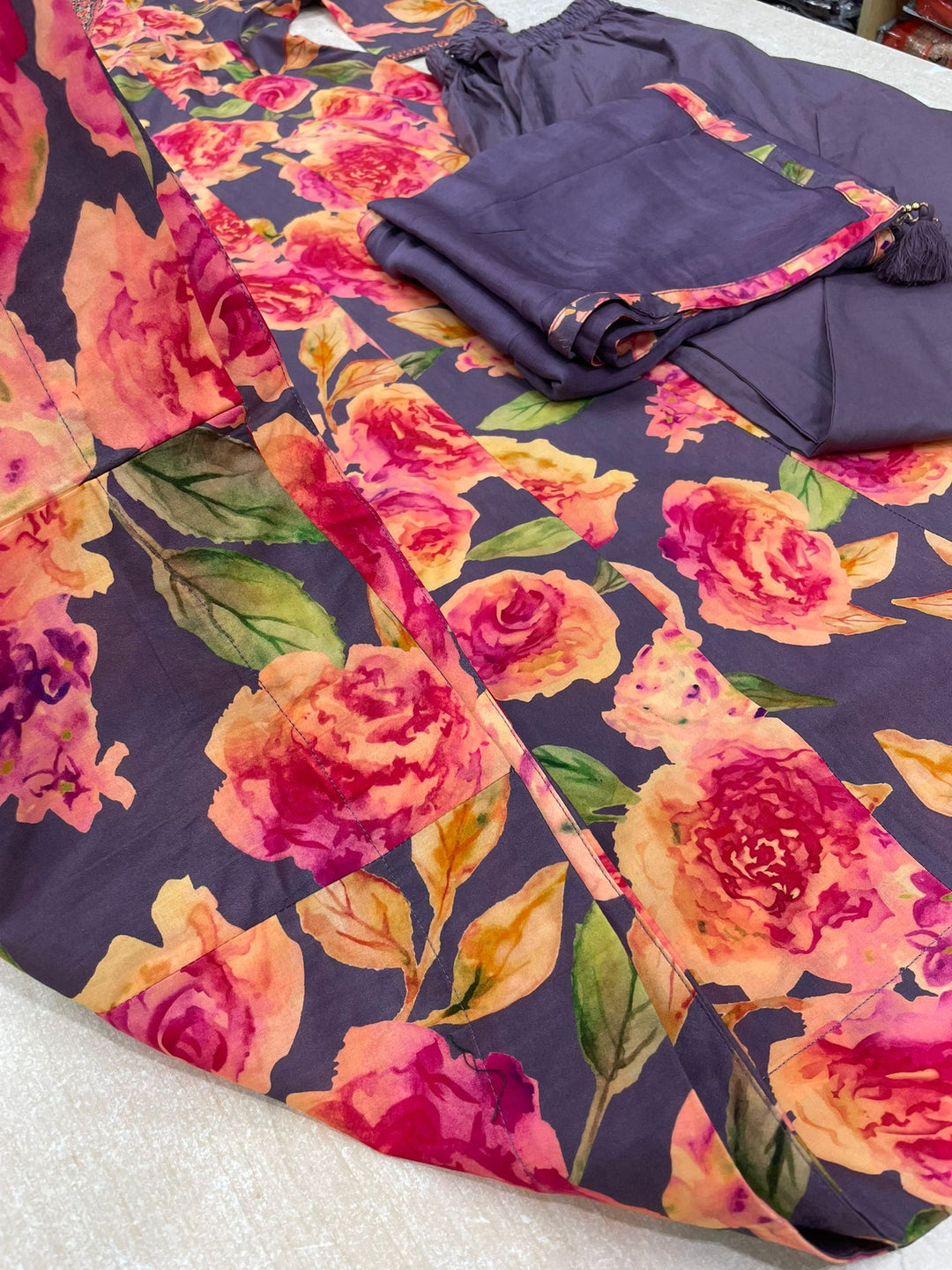 Zainab - 11062 - Cotton/Lawn A line Dress - 3 Pcs